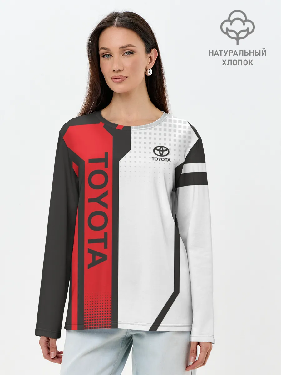 Лонгслив женский. Хлопок / Toyota Driver team