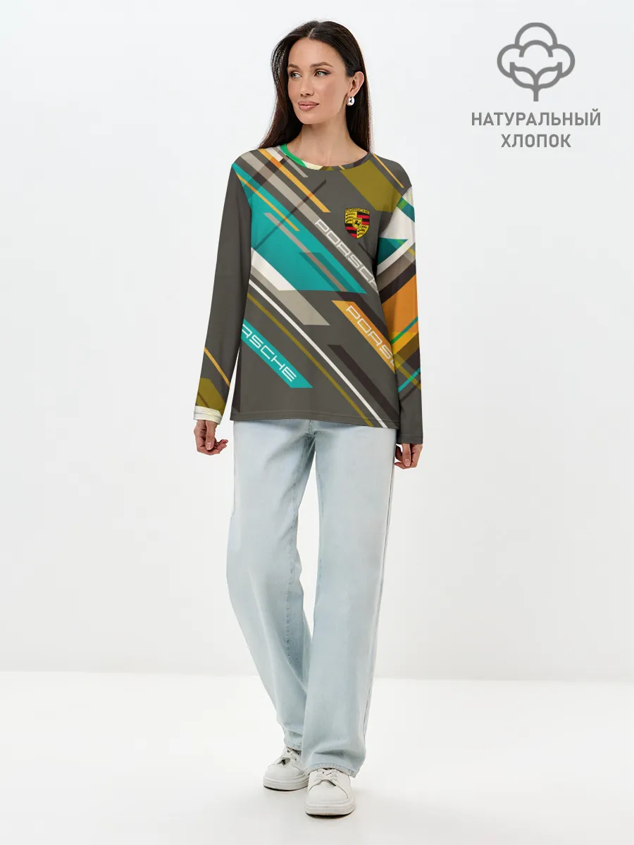 Лонгслив женский. Хлопок / PORSCHE | ПОРШЕ