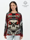 Лонгслив женский. Хлопок / Megadeth