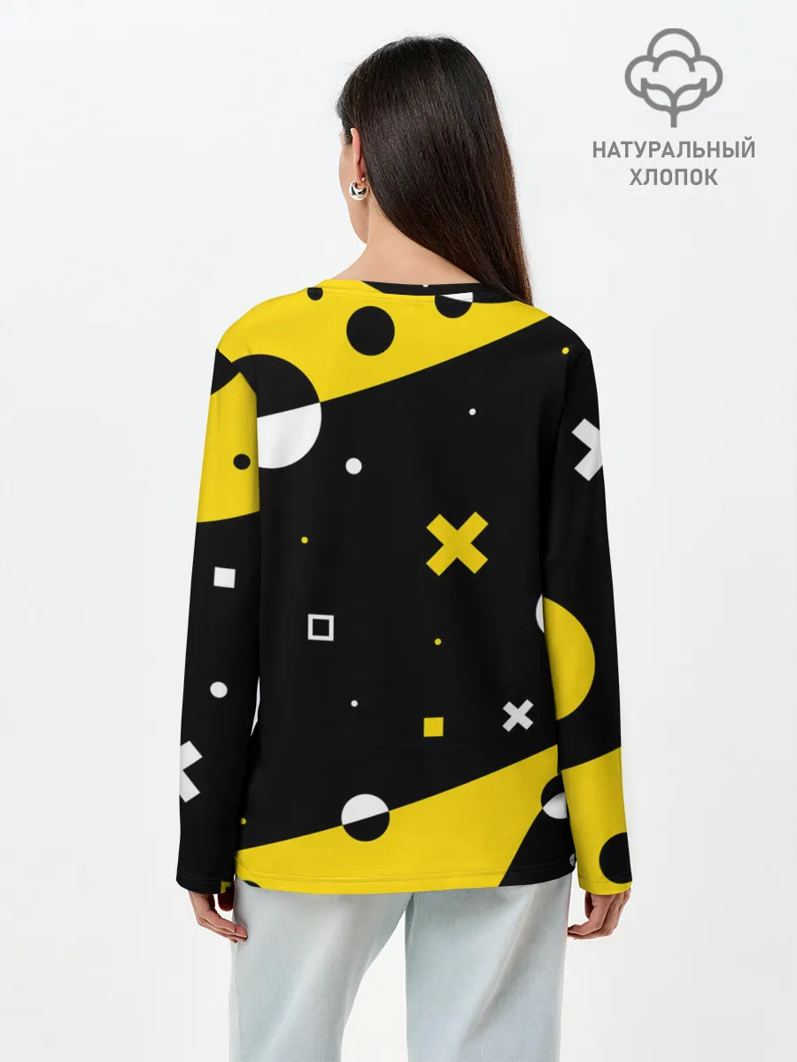 Лонгслив женский. Хлопок / ФИГУРКИ