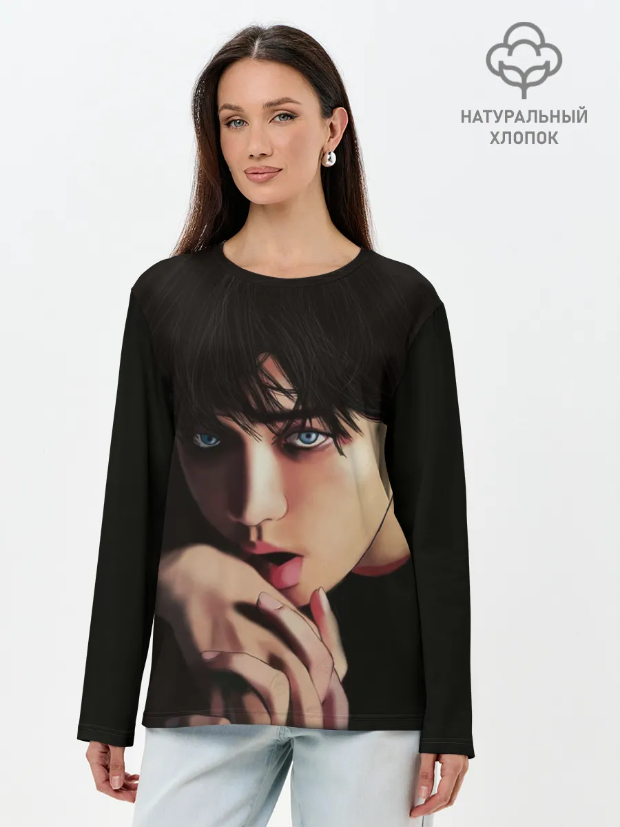 Лонгслив женский. Хлопок / BTS