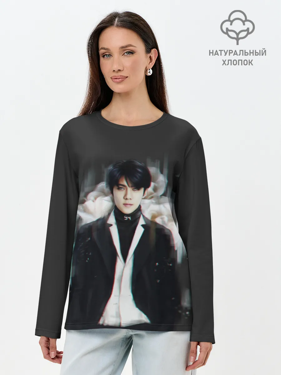 Лонгслив женский. Хлопок / BTS