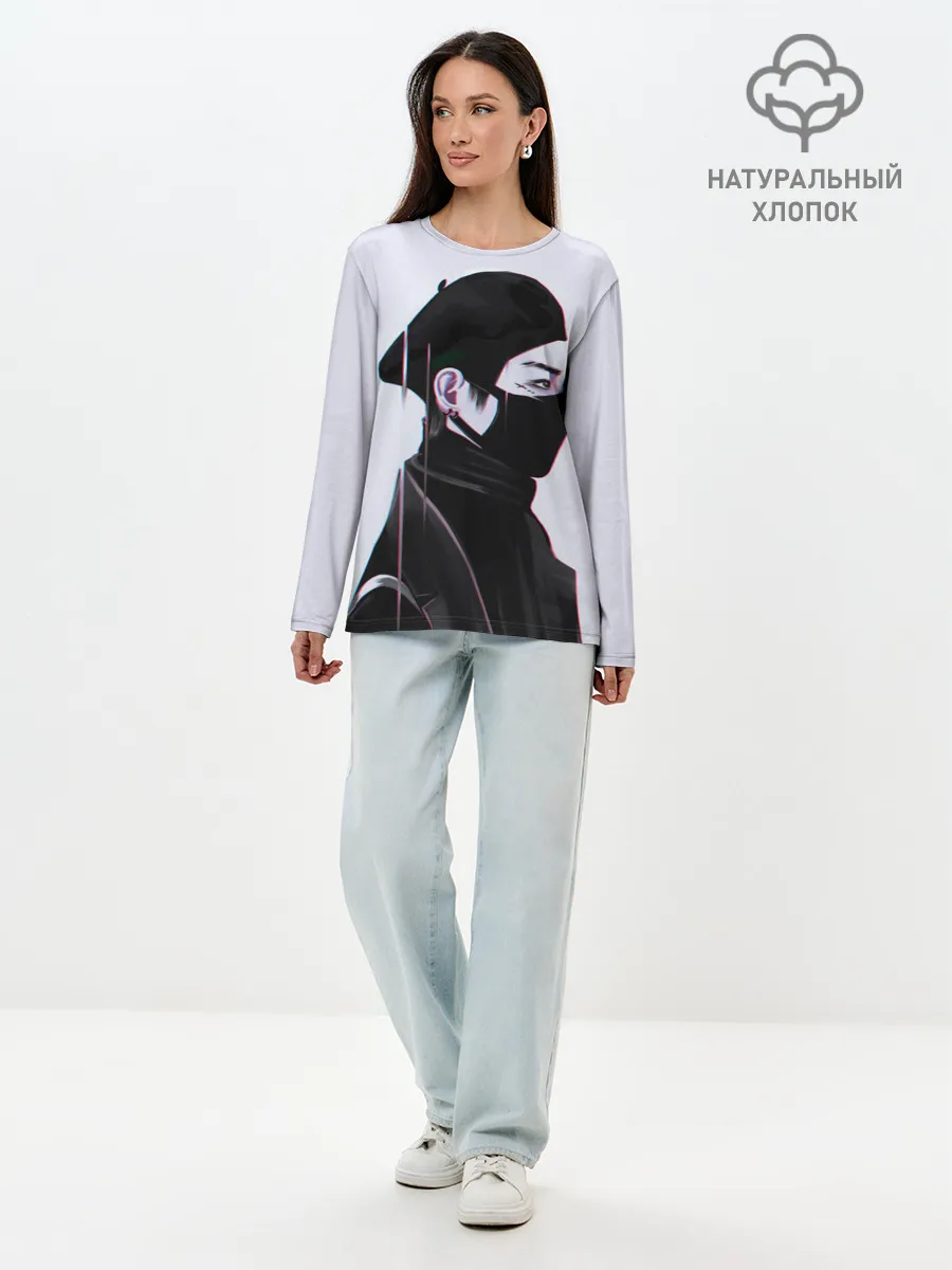 Лонгслив женский. Хлопок / BTS