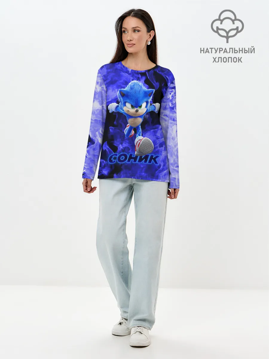 Лонгслив женский. Хлопок / SONIC