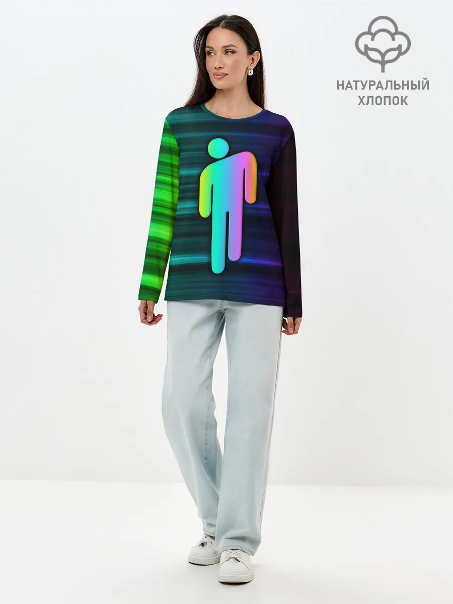 Лонгслив женский. Хлопок / BILLIE EILISH