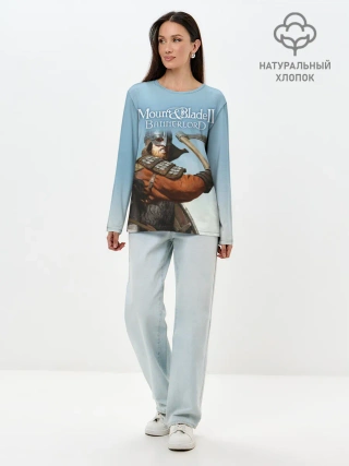 Лонгслив женский. Хлопок / Mount and Blade 2