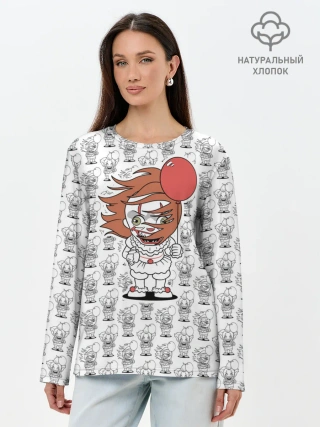 Лонгслив женский. Хлопок / Pennywise