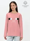 Лонгслив женский. Хлопок / Minecraft Pig