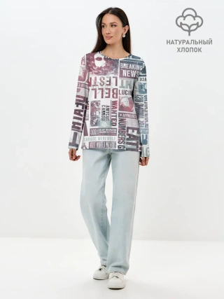 Лонгслив женский. Хлопок / Гарри Поттер