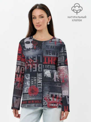 Лонгслив женский. Хлопок / Гарри Поттер
