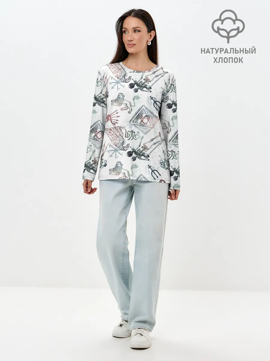 Лонгслив женский. Хлопок / Гарри Поттер