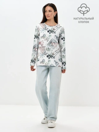 Лонгслив женский. Хлопок / Гарри Поттер