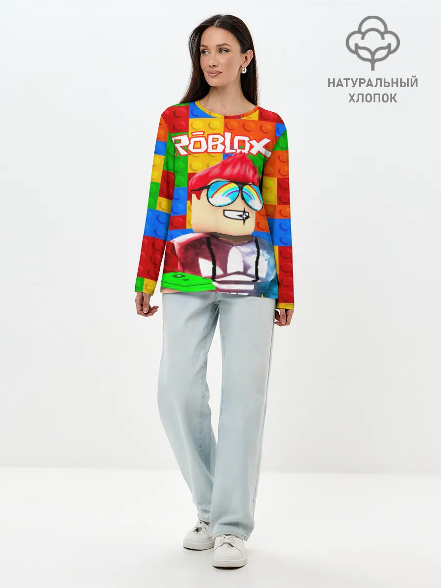 Лонгслив женский. Хлопок / ROBLOX [3]