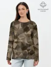Лонгслив женский. Хлопок / СОВРЕМЕННЫЙ КАМУФЛЯЖ