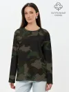 Лонгслив женский. Хлопок / КАМУФЛЯЖ