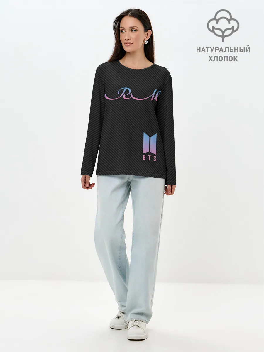Лонгслив женский. Хлопок / BTS RM