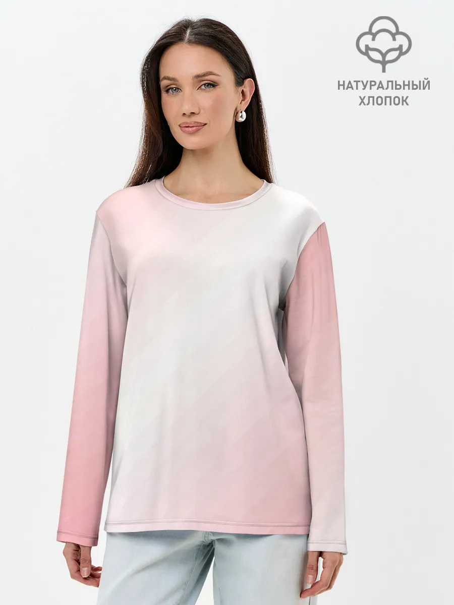 Лонгслив женский. Хлопок / Пикси