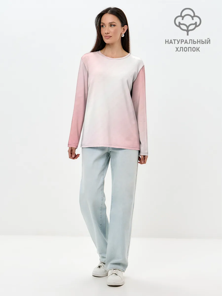 Лонгслив женский. Хлопок / Пикси