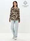 Лонгслив женский. Хлопок / КАМУФЛЯЖ