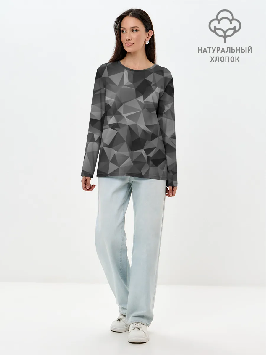Лонгслив женский. Хлопок / СОВРЕМЕННЫЙ КАМУФЛЯЖ