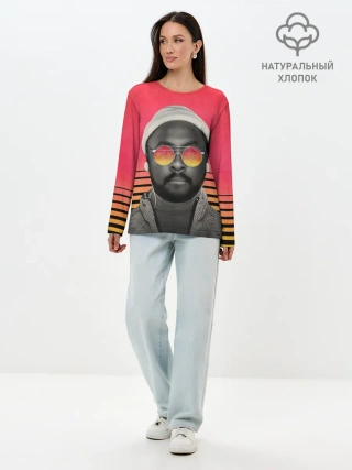 Лонгслив женский. Хлопок / Will.I.Am