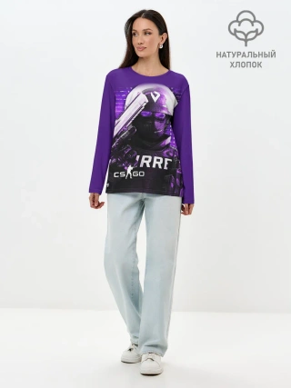 Лонгслив женский. Хлопок / CS:GO