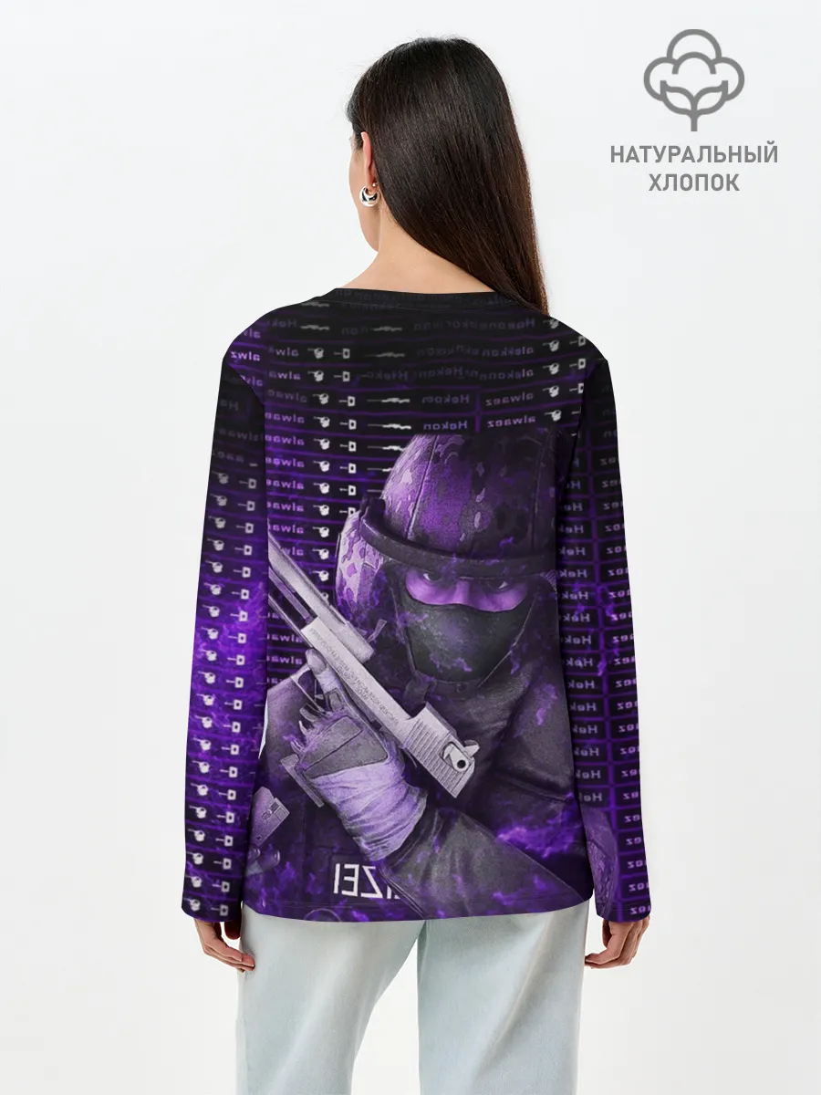 Лонгслив женский. Хлопок / CS:GO