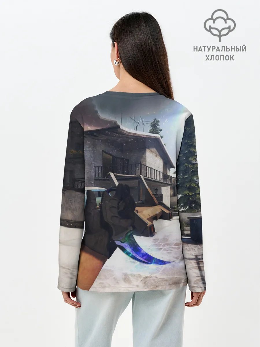 Лонгслив женский. Хлопок / CS:GO