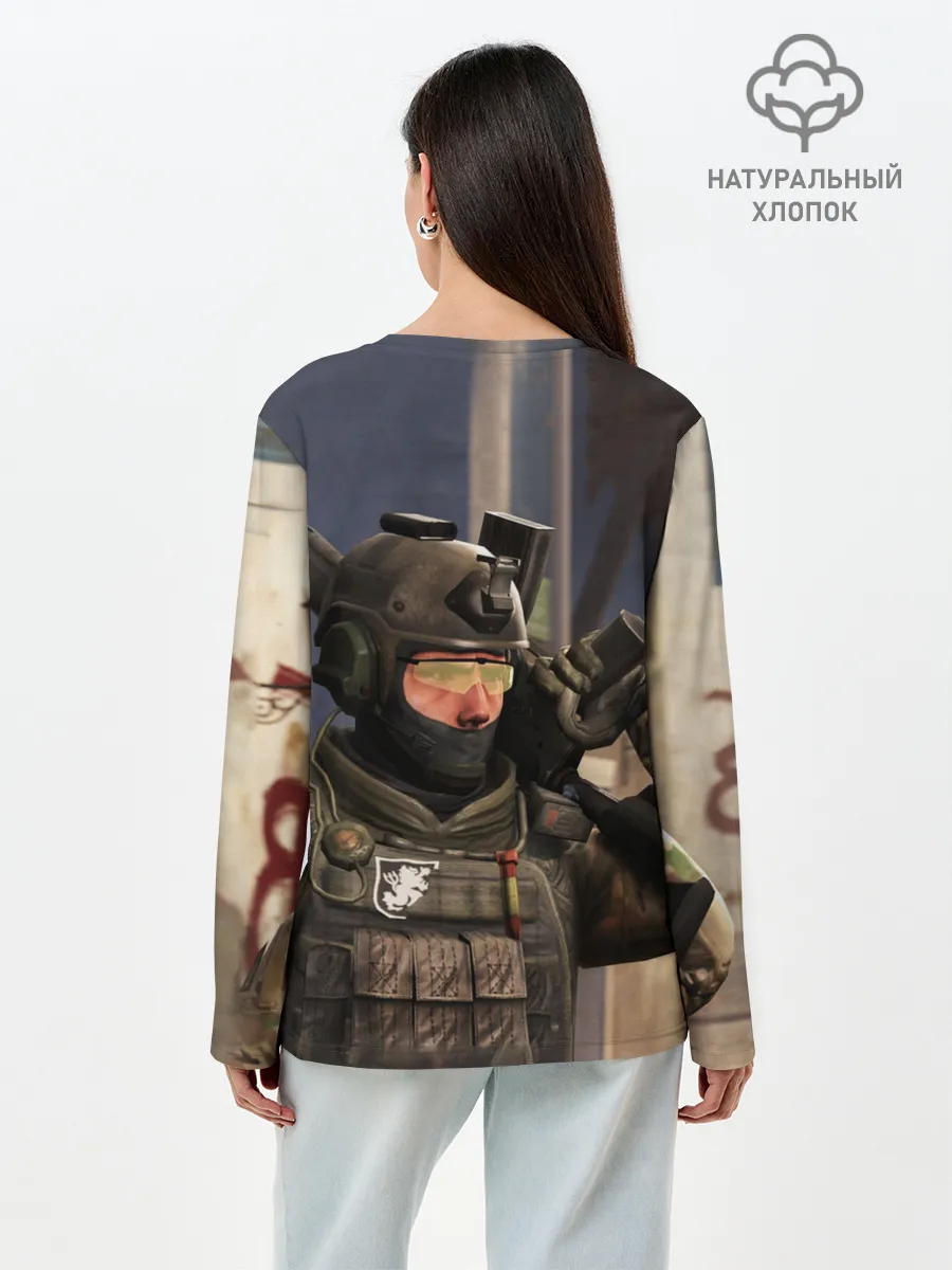 Лонгслив женский. Хлопок / CS:GO