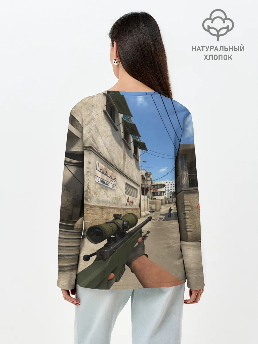 Лонгслив женский. Хлопок / CS:GO