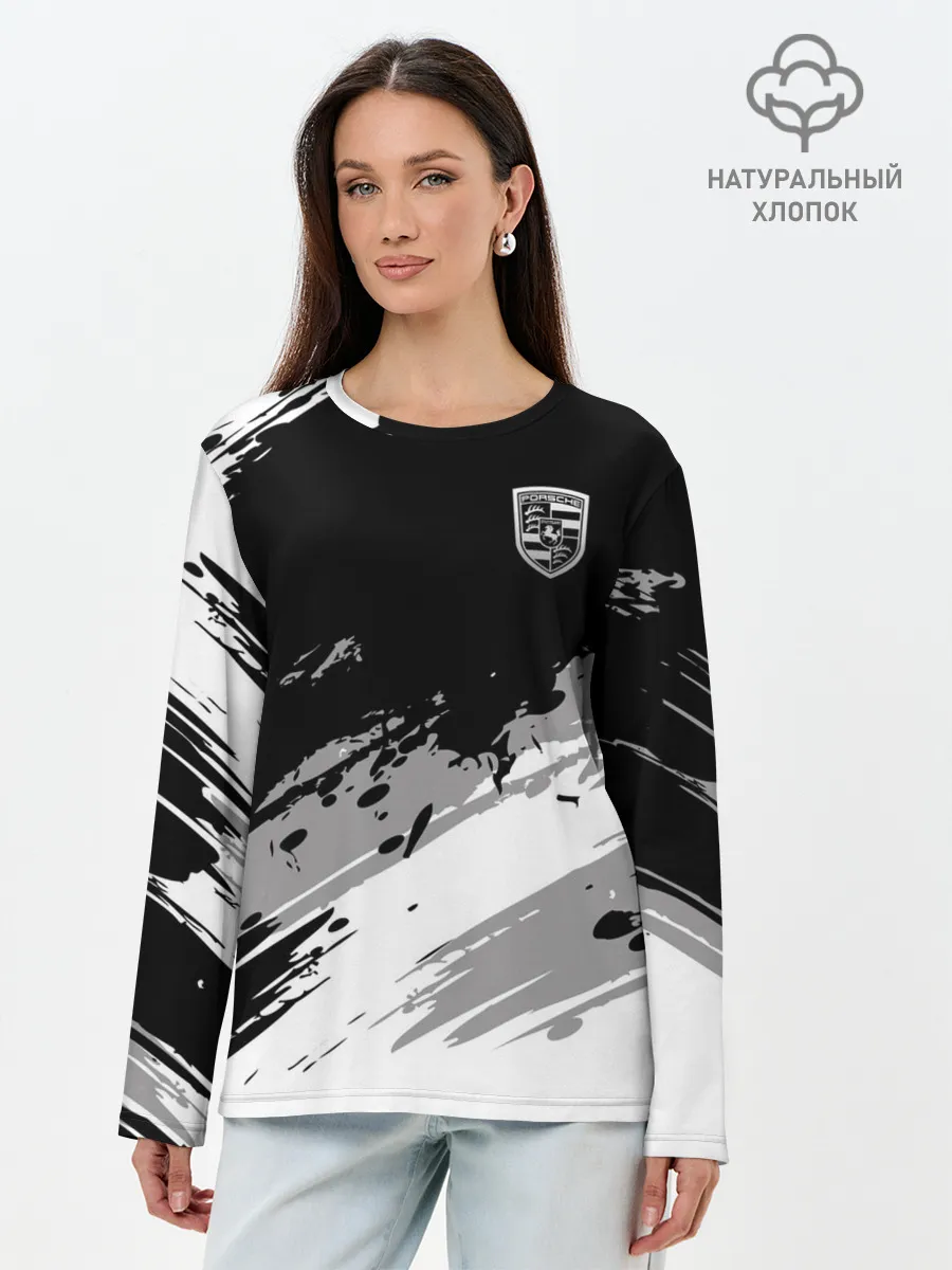 Лонгслив женский. Хлопок / Porsche