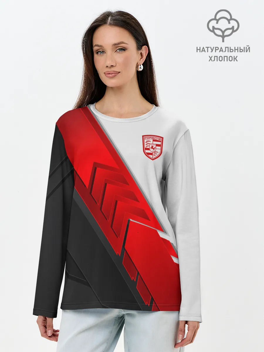 Лонгслив женский. Хлопок / Porsche