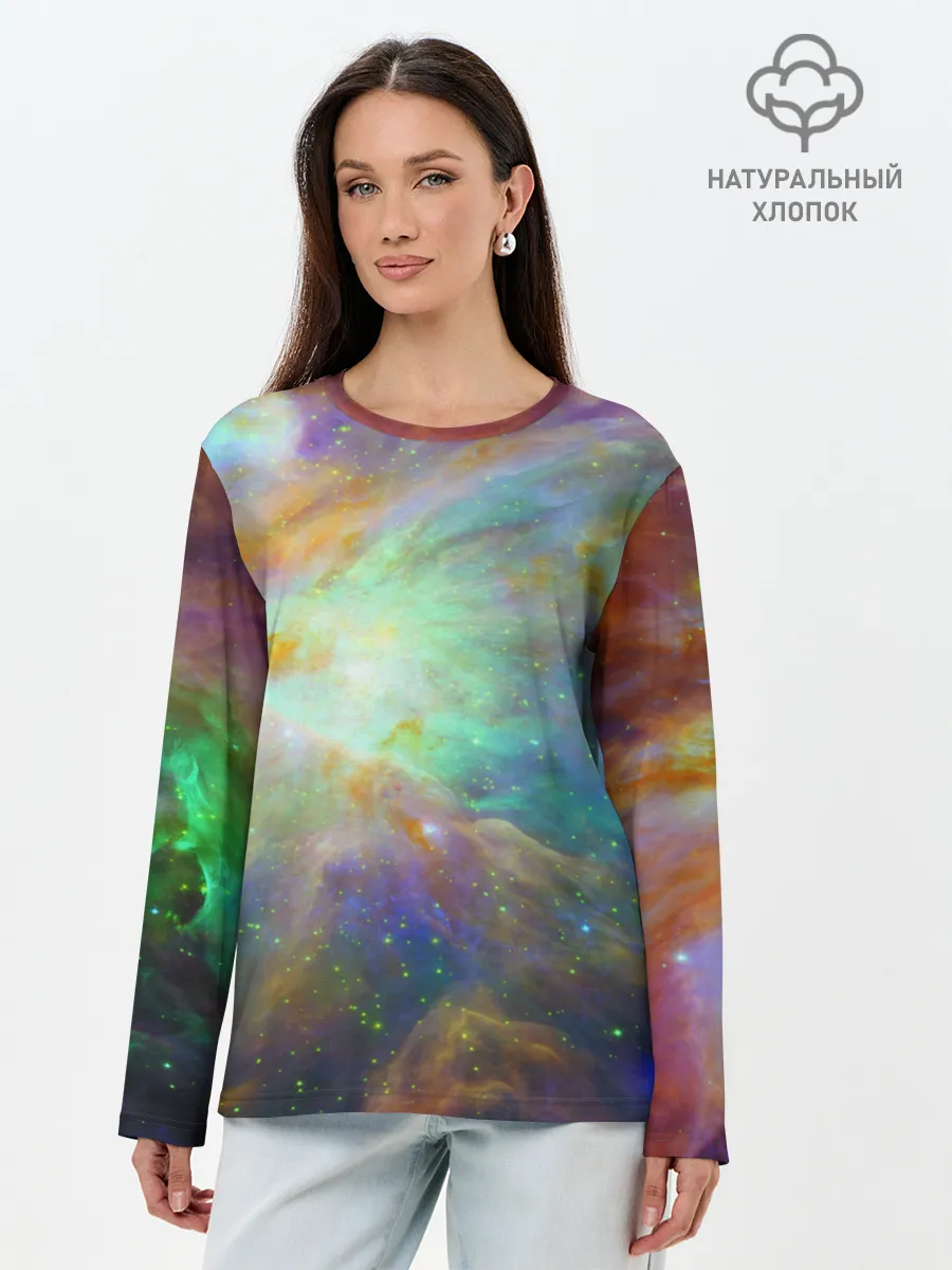 Лонгслив женский. Хлопок / The Heart of Orion