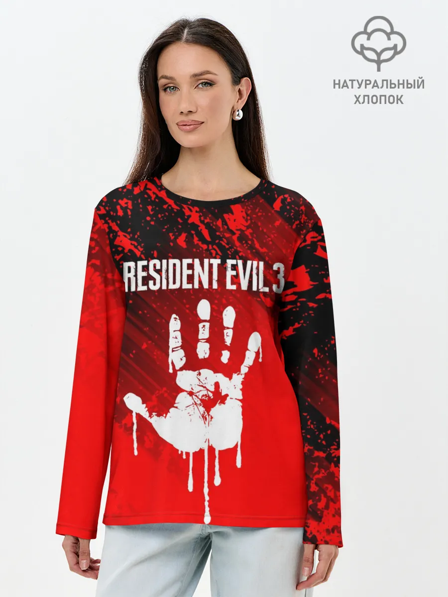 Лонгслив женский. Хлопок / RESIDENT EVIL 3