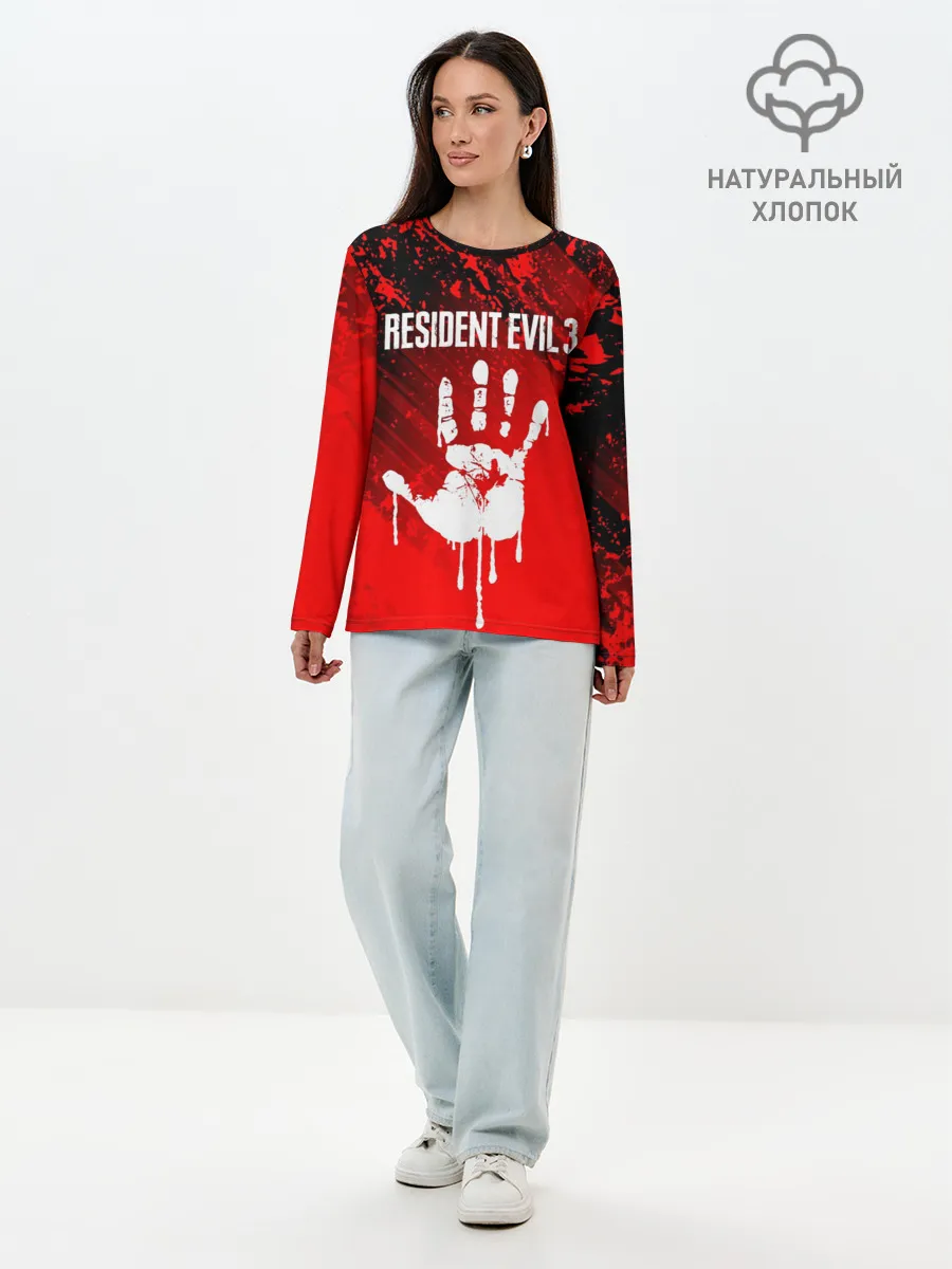 Лонгслив женский. Хлопок / RESIDENT EVIL 3