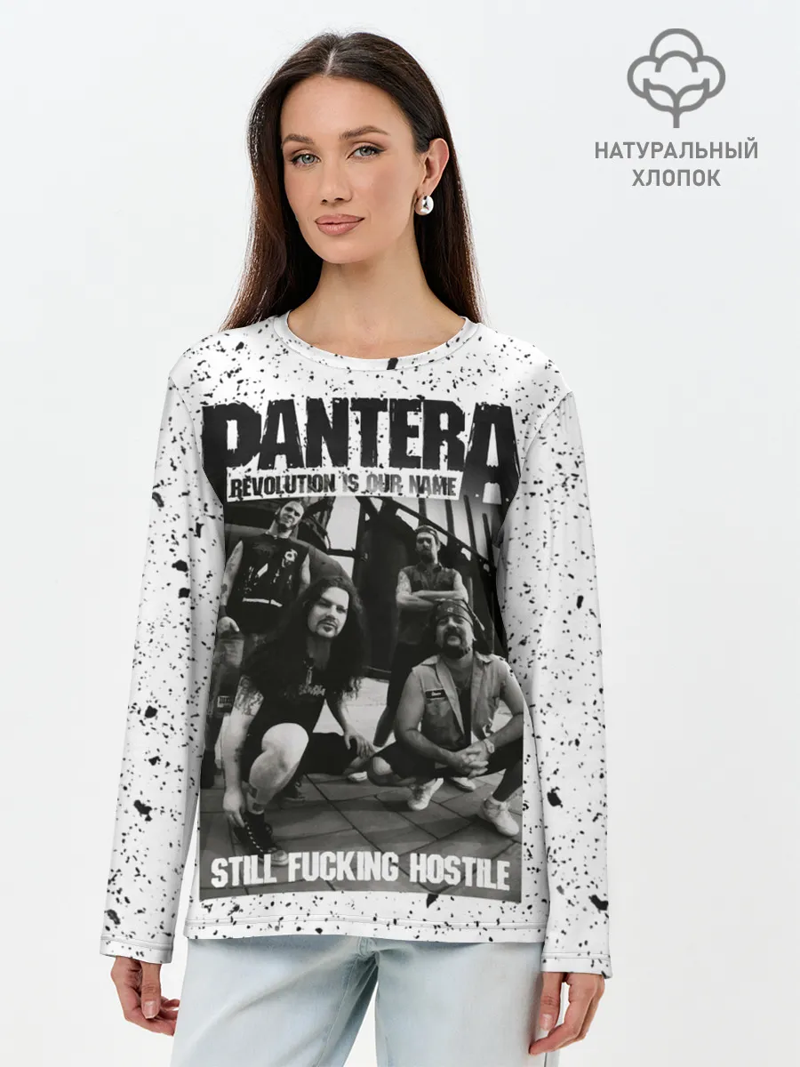 Лонгслив женский. Хлопок / Pantera