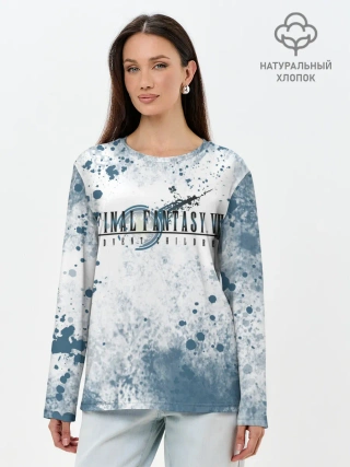 Лонгслив женский. Хлопок / Final Fantasy VII Remake