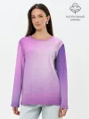 Лонгслив женский. Хлопок / Нежный фиолет