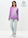 Лонгслив женский. Хлопок / Нежный фиолет