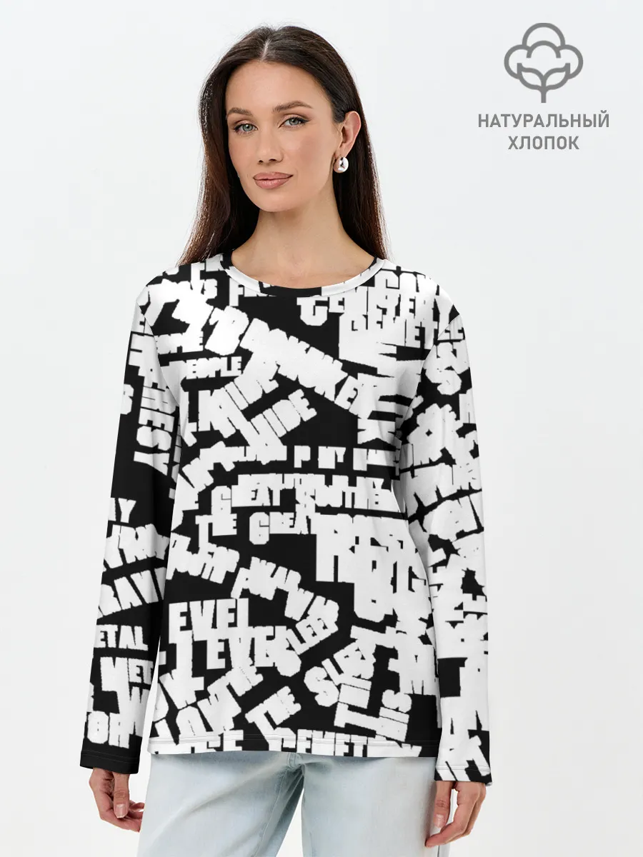 Лонгслив женский. Хлопок / PANTERA