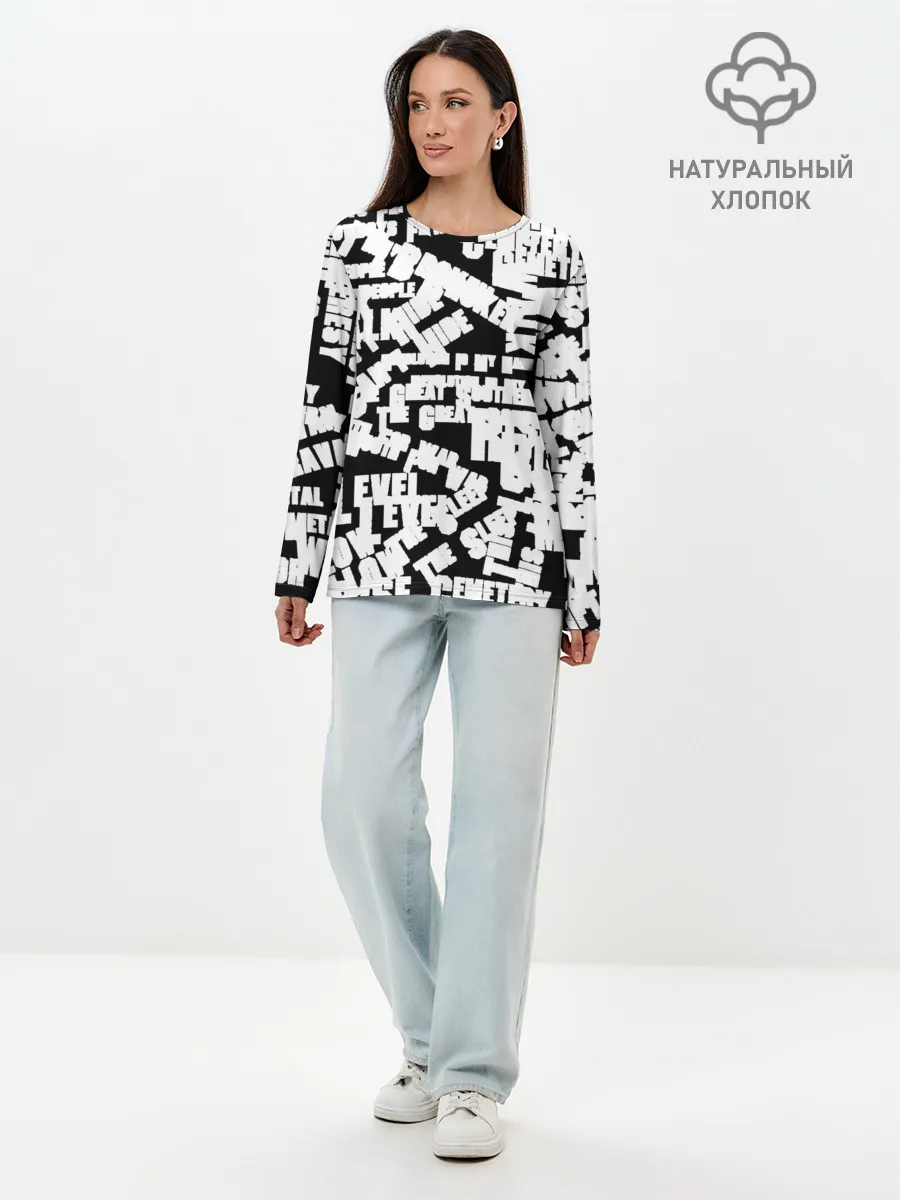 Лонгслив женский. Хлопок / PANTERA