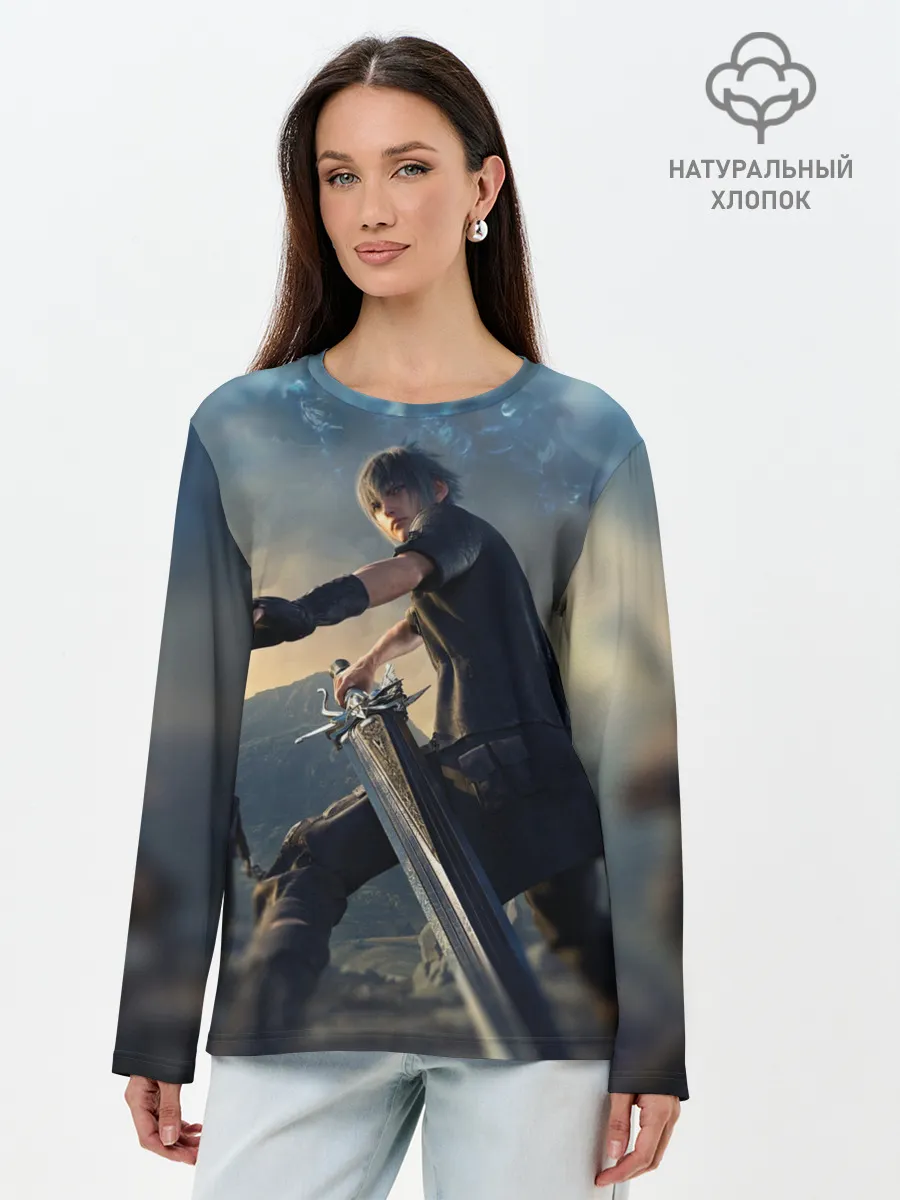 Лонгслив женский. Хлопок / Final Fantasy