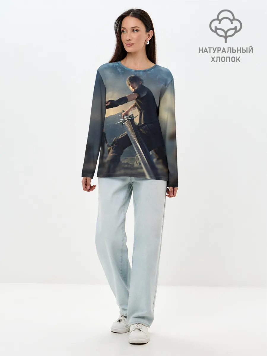 Лонгслив женский. Хлопок / Final Fantasy