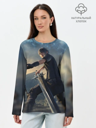 Лонгслив женский. Хлопок / Final Fantasy