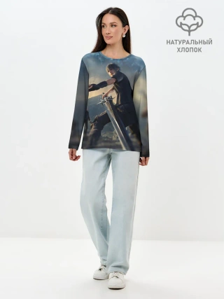 Лонгслив женский. Хлопок / Final Fantasy