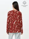 Лонгслив женский. Хлопок / The Flash Logo Pattern