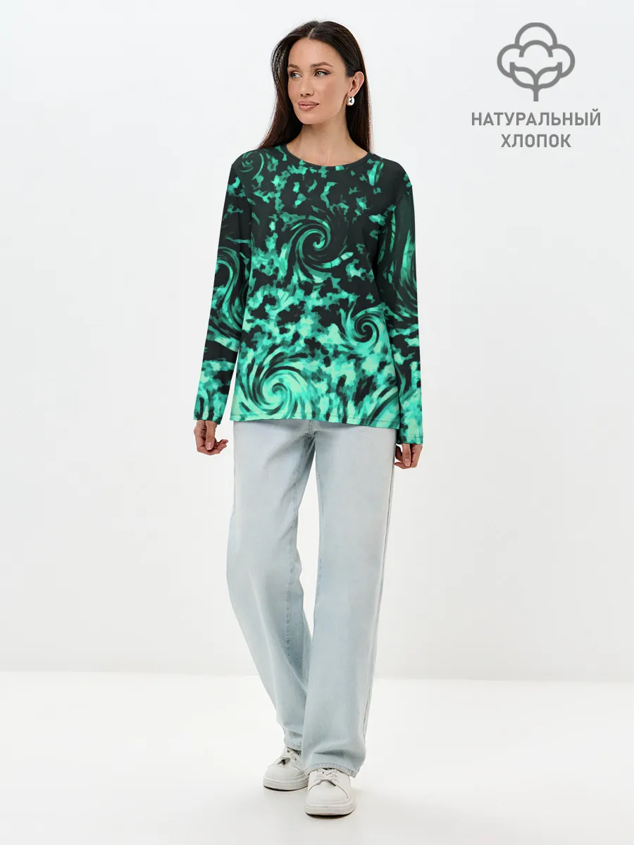 Лонгслив женский. Хлопок / VORTEXES