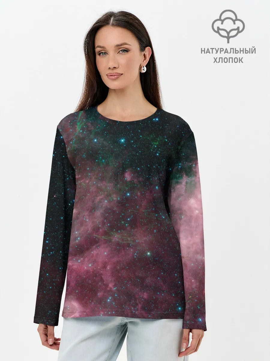 Лонгслив женский. Хлопок / Birth and death of stars