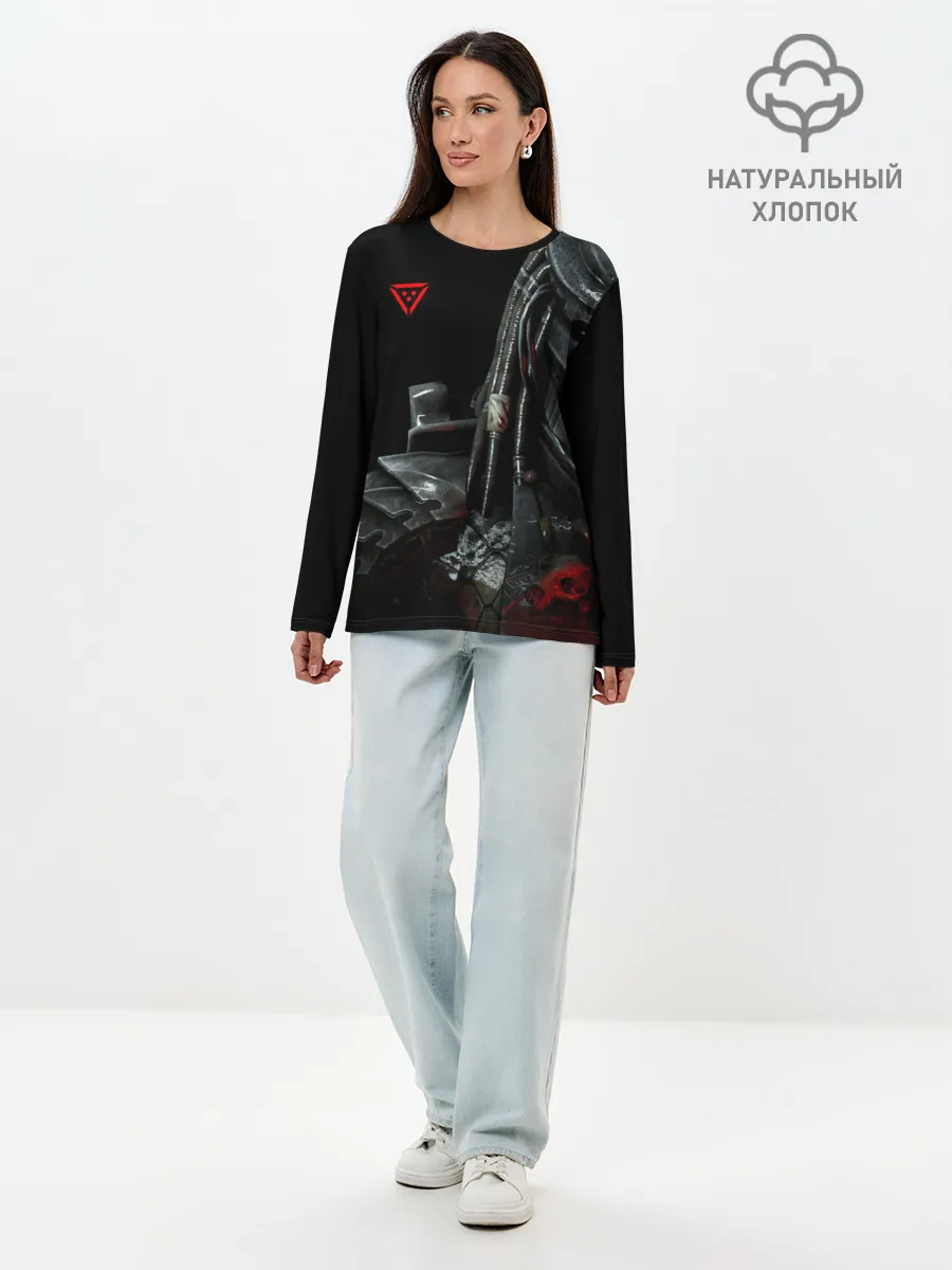 Лонгслив женский. Хлопок / PREDATOR: HUNTING GROUNDS.