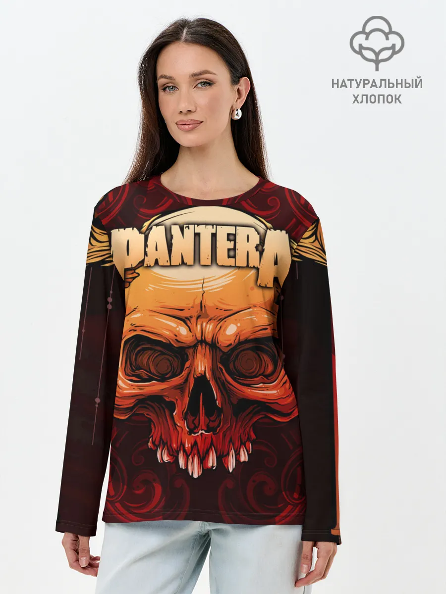 Лонгслив женский. Хлопок / Pantera